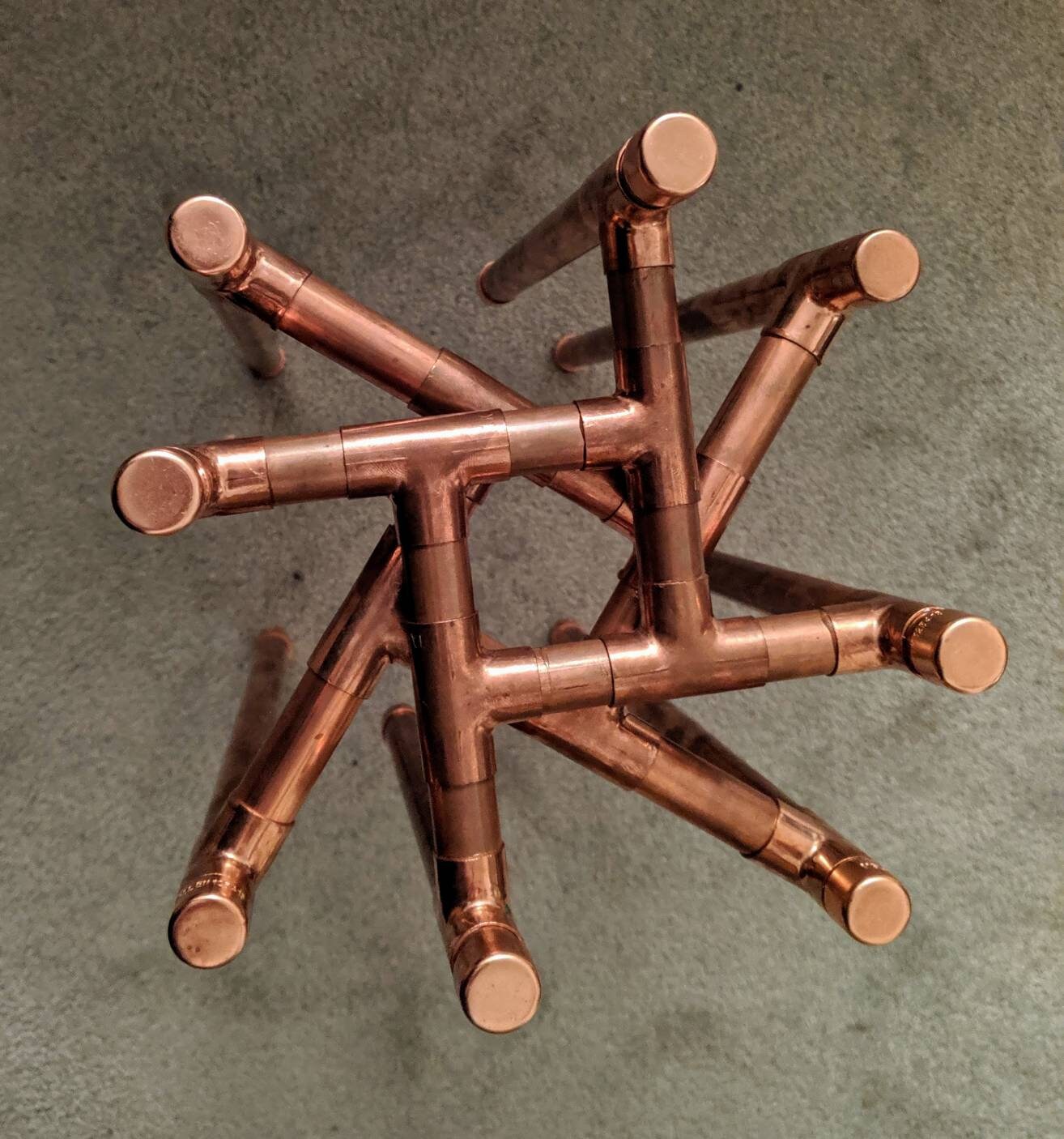 Copper Pipe Planter Stands X 1 pair Made to Order Etsy.de