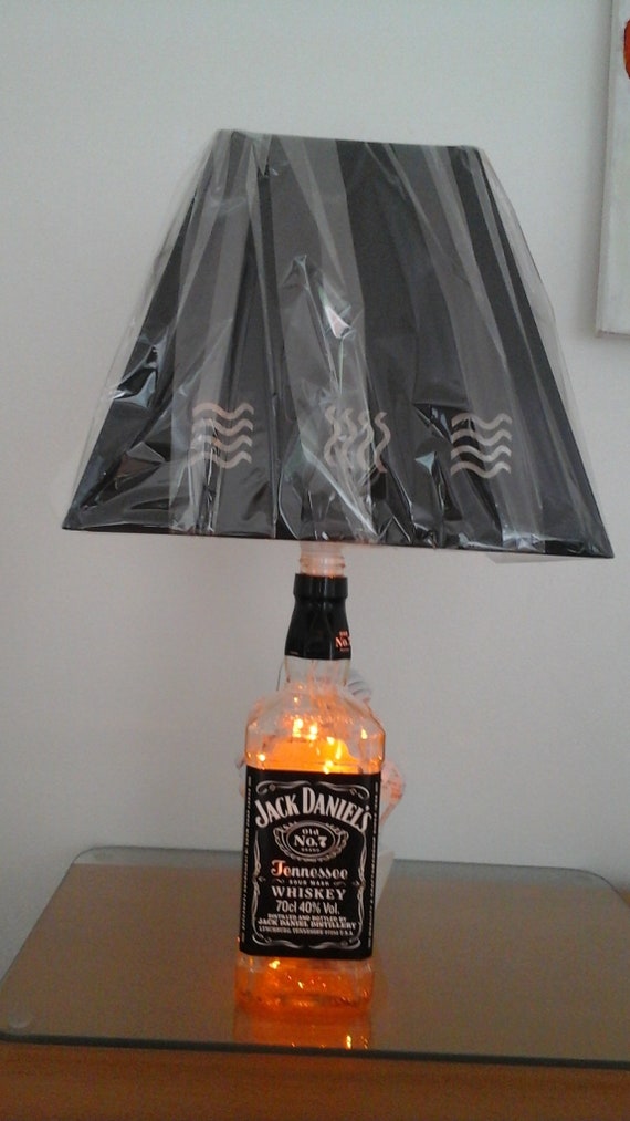 Hand Made Jack Daniels Bottle Lamp, Jack Daniels Lamp Shade