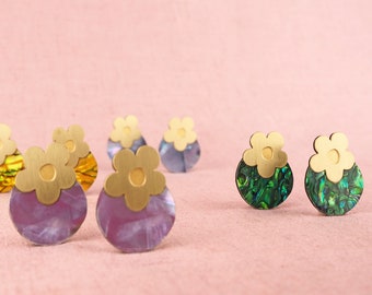 Haze Mystic Flower stud earrings - LARGE