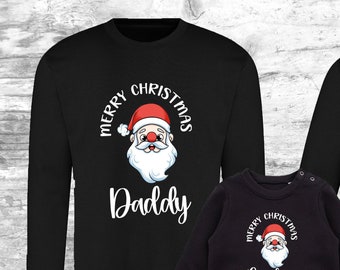 Family Christmas Jumper, Personalised Santa Christmas Sweater, Family Christmas Sweatshirt, Matching Family Jumper, Xmas Ugly Sweater