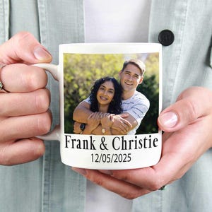 Personalized Photo Coffee Mug, Photo and Text Custom Mug, Photo Mug Personalised Gift For Her, Customised Mug, Photo Printed Mug