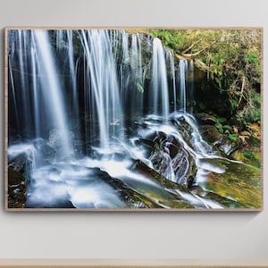Stampa artistica da parete a cascata - Stampa su carta lucida o stampa su tela SENZA CORNICE \ Fotomurale per ufficio e casa