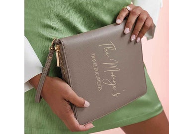Personalised Travel Organiser, Travel Document Holder, Personalised Passport Holder, Printed Family Travel Organiser, Holiday Essential