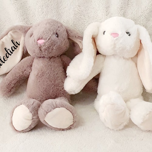 Personalised Bunny Rabbit Cuddly Toy New Baby Gift Soft Plush - Etsy UK