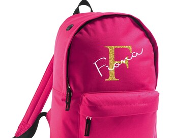 Personalised BackPack for Kids, Monogram Letter Name Personalised Backpack, Custom Backpack, Back to School Personalised School Bag