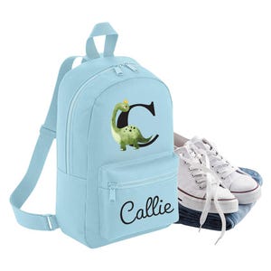 Personalised Dinosaur Backpack, Personalised Nursery Bag, Boys Dinosaur Backpack, Toddler Dinosaur Backpack, Kids Personalised Dinosaur Bag