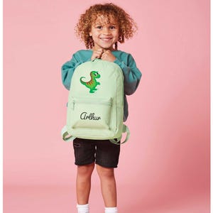 Personalised Dinosaur Backpack, Dinosaur Rucksack, Boys Girls School Bags, Custom Name Backpack for Kids, Custom Kids Backpack