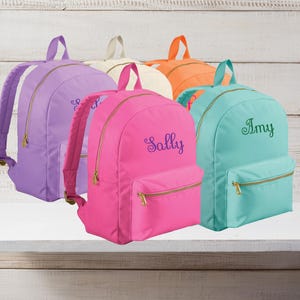 Embroidery Personalized Kids Backpack,Custom Kindergarten Toddler gifts, Kids School Bag, Monogram Backpacks for Girls Boys, Birthday Gifts