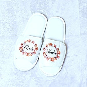 bride spa slippers