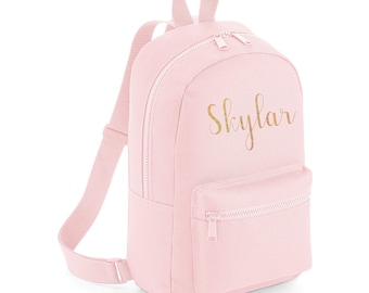 Personalised Boys Name /& Star Toddler Kids Childs Back Pack Back To School Bag
