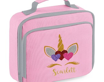 personalised unicorn lunch box