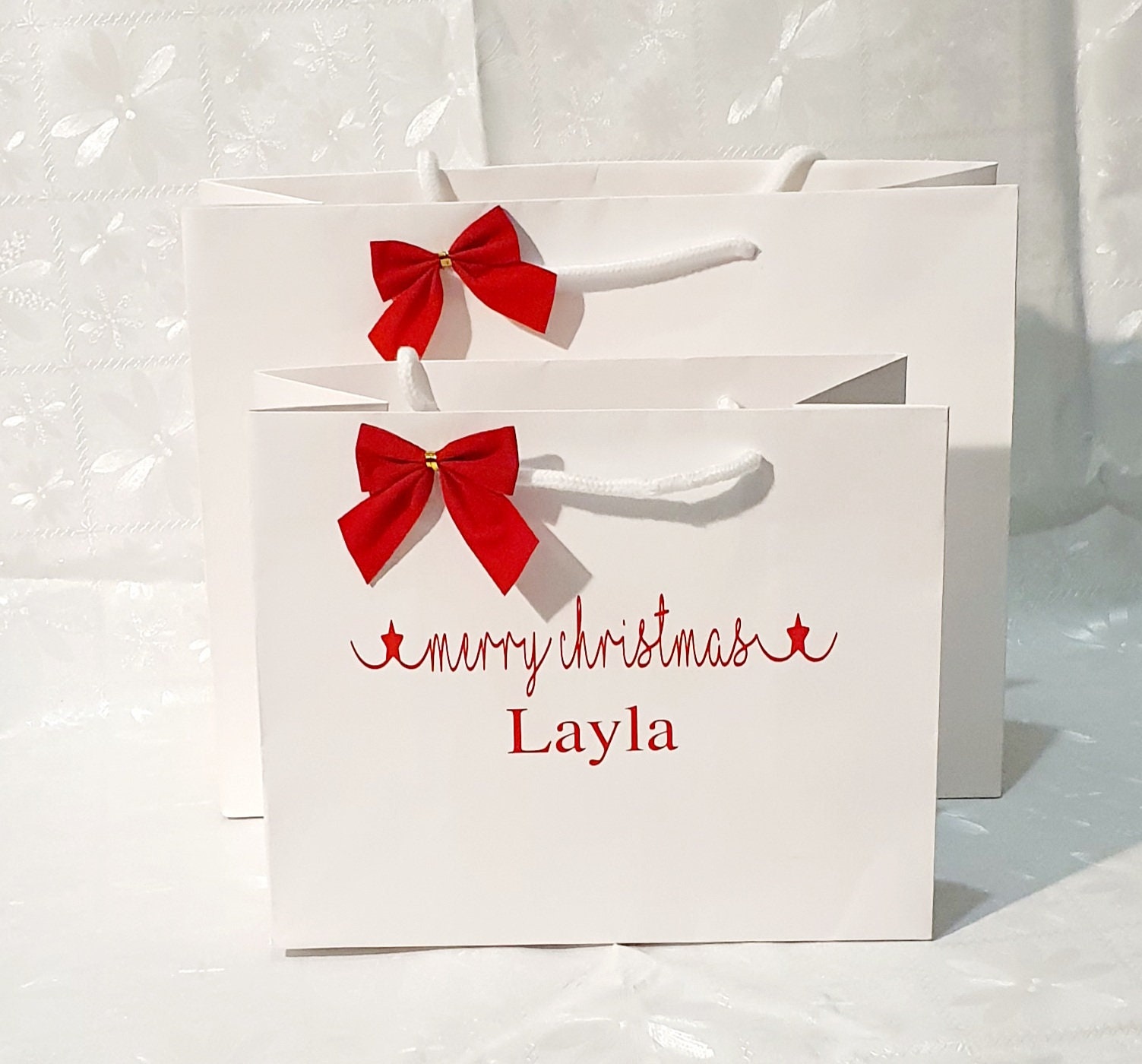 Personalised Christmas Gift Bag Personalised Gift Bag Happy Etsy