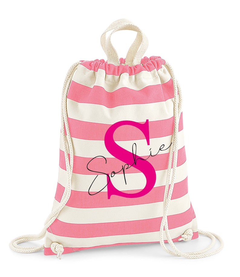 Personalised Gym Bag for Kids Drawstring Bag for Kids Flower Etsy UK