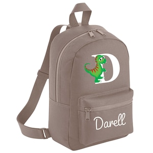 Personalised Dinosaur Kids Bag, Personalised Nursery Bag, Boys Dinosaur Backpack, Toddler Dinosaur Backpack, Kids Personalised Dinosaur Bag