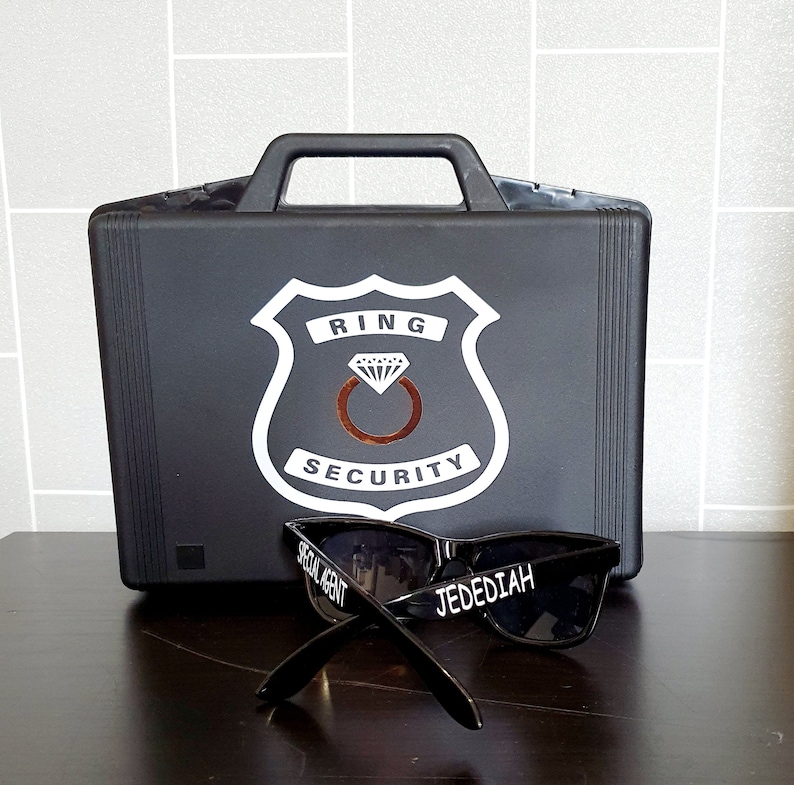 Personalised Ring Security Briefcase Ring Security Black Box Etsy New