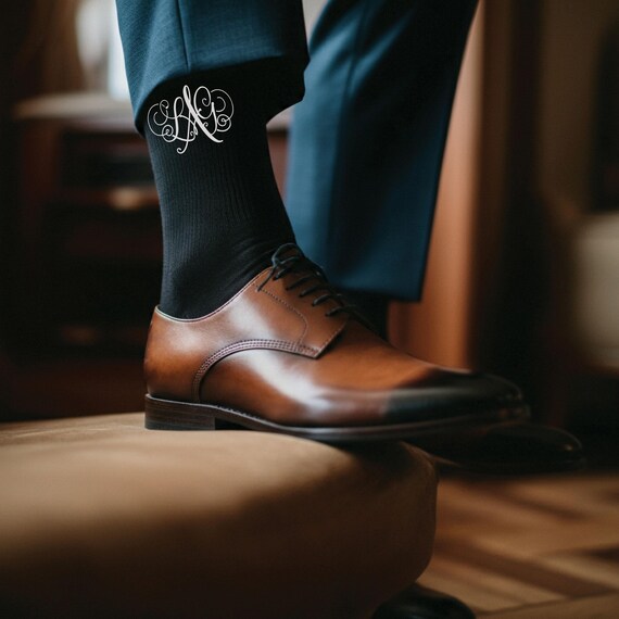 black dress socks with brown shoes Glossy Ultra Thin Dress Socks for Men