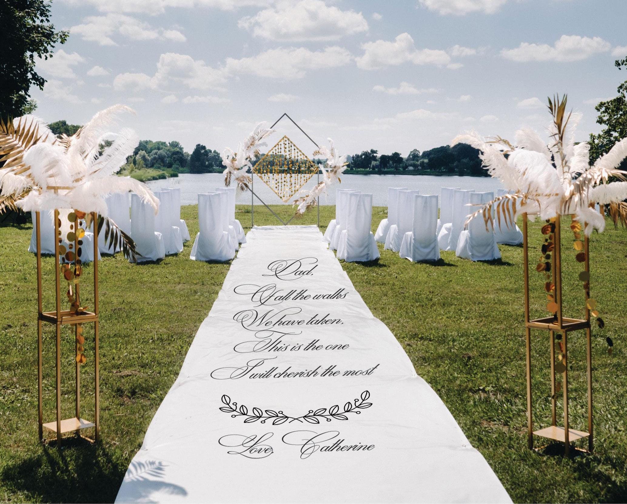 Wedding Aisle Runner Dad
