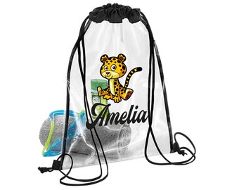 Bolsa de natación personalizada, bolsa de natación de insectos con nombre  personalizado para niños y niñas, bolsas de natación impermeables para  niños, bolsa de natación transparente Gymsac para niños -  España