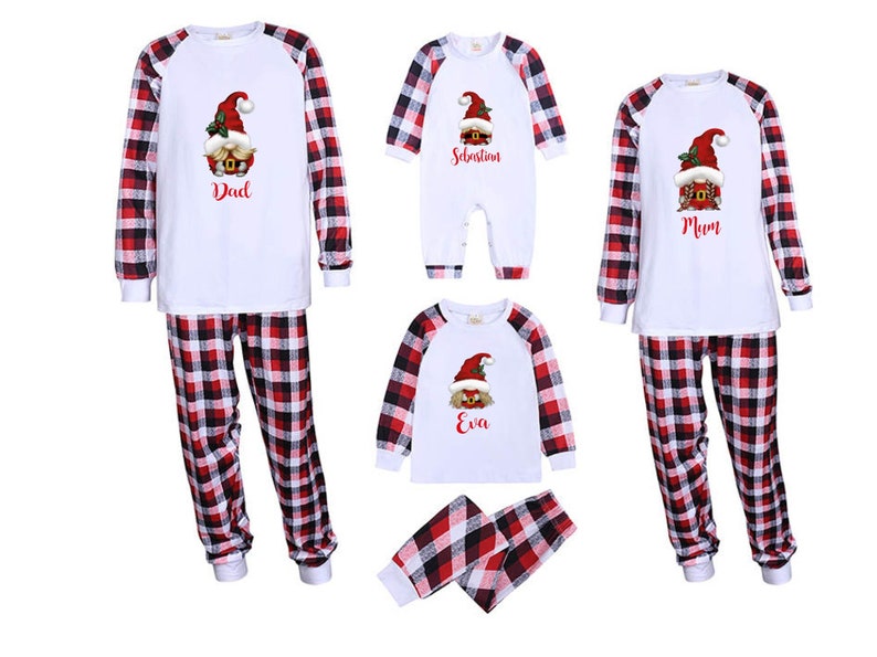 Personalised Family Christmas Pyjamas Gonk Matching Christmas - Etsy UK