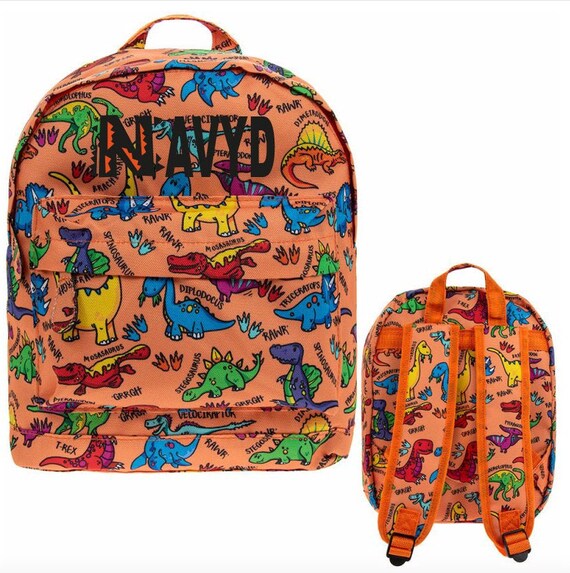 Jurassic Dinosaur Kids Backpacks, Personalised Dinosaur Backpacks