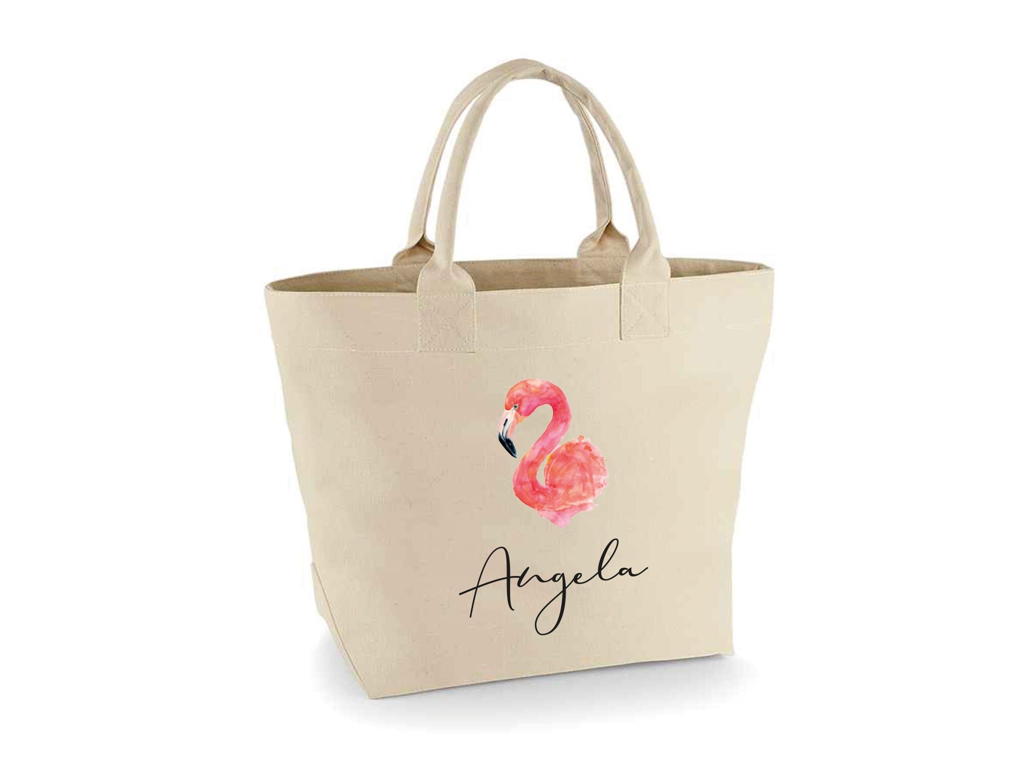Flamingo straw bag best sale