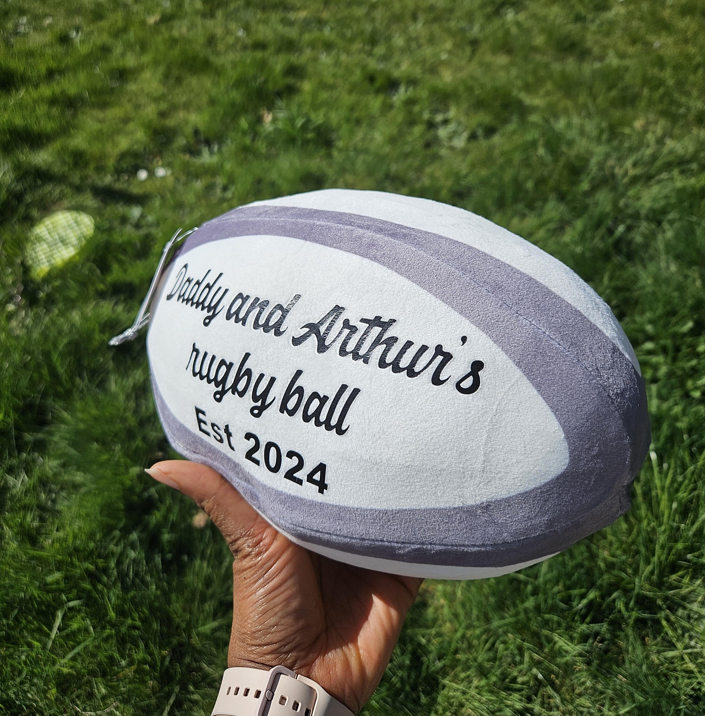 Personalized Plush Rugby Ball: Groomsmen Proposal Gift, Pageboy ...