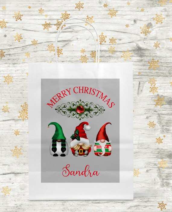 Christmas gnome gift bags Clearance