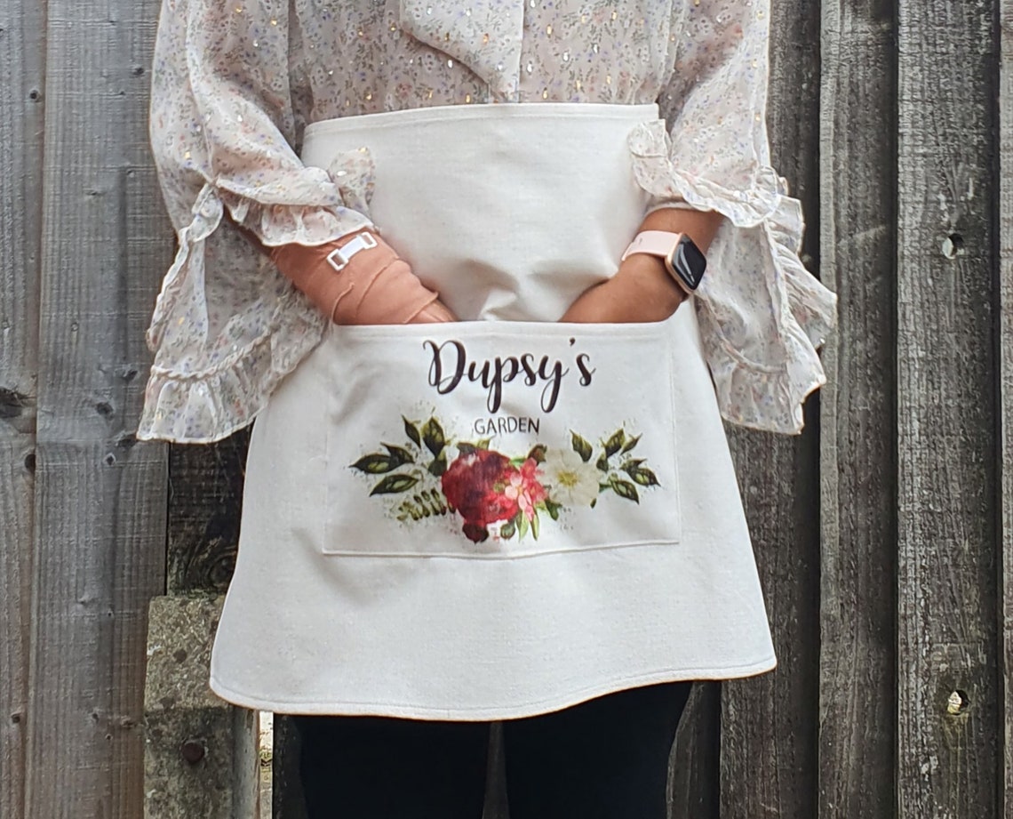 Gardening Apron Personalised Gardening Apron Garden Apron - Etsy UK