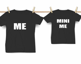 Mini Me and Me Dad and Kids Matching Outfit, Parent and Kid Matching TShirt, Mini Me Tshirt, Matching TShirt and Bodysuit
