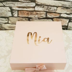 Personalised Bridesmaids Gift Box, Personalized Large Gift Box, Will you be my Bridesmaid Gift Box, Gift Box with Ribbon, Bridesmaids Gift