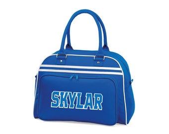 Vintage Bowling Bag Rocking Blue Retro 1960's Betty