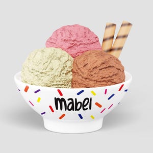 Tazón de helado personalizado