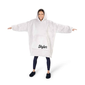 Personalized Oversized Hooded Blanket: High Pile Fleece Sherpa Hoodie for winter
