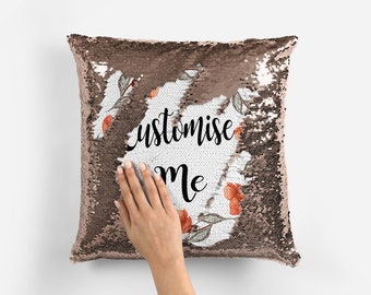 small sequin pillow