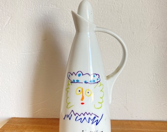 Picasso, Jarra de porcelana decorada con el rey KAGPHA, firmada, 1961