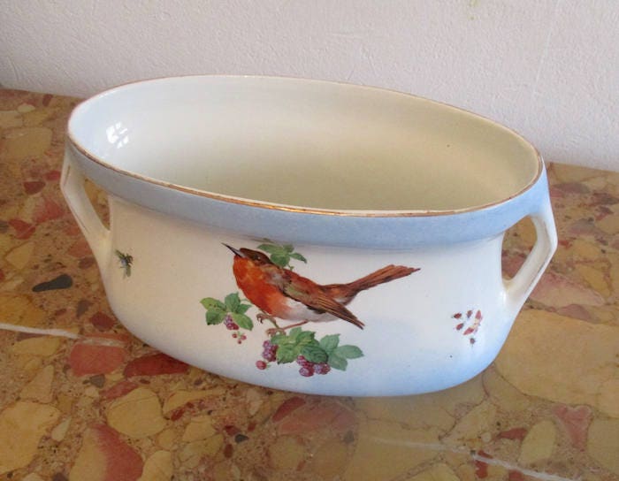 Verrière en Faïence Fin Xixème - Début Xxème