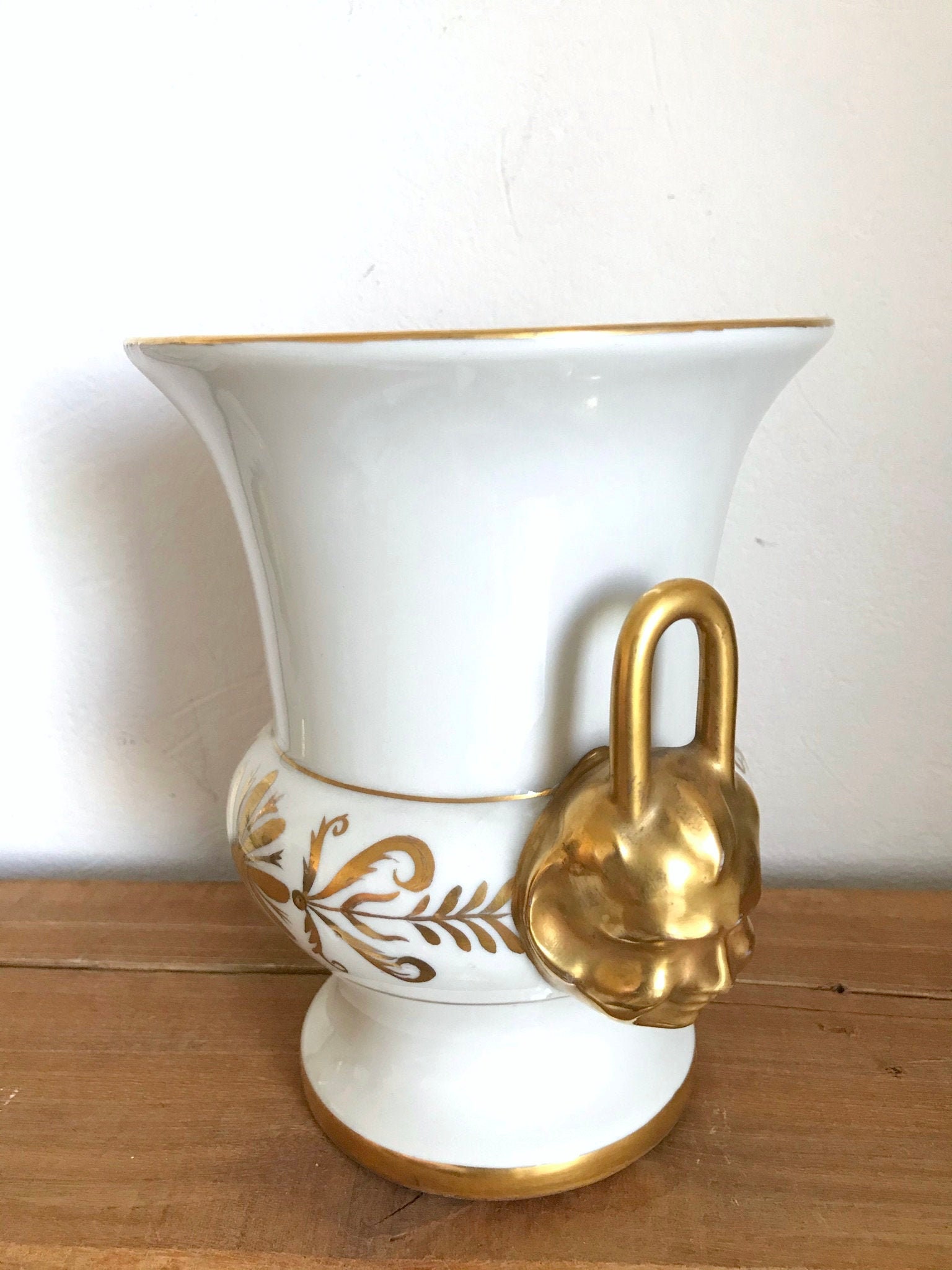 Vase en Porcelaine de Paris, Période Napoléon Iii