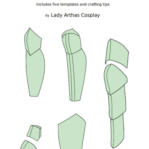 Foam Leg Armour Patterns Etsy Foam Leg Armour Patterns Etsy