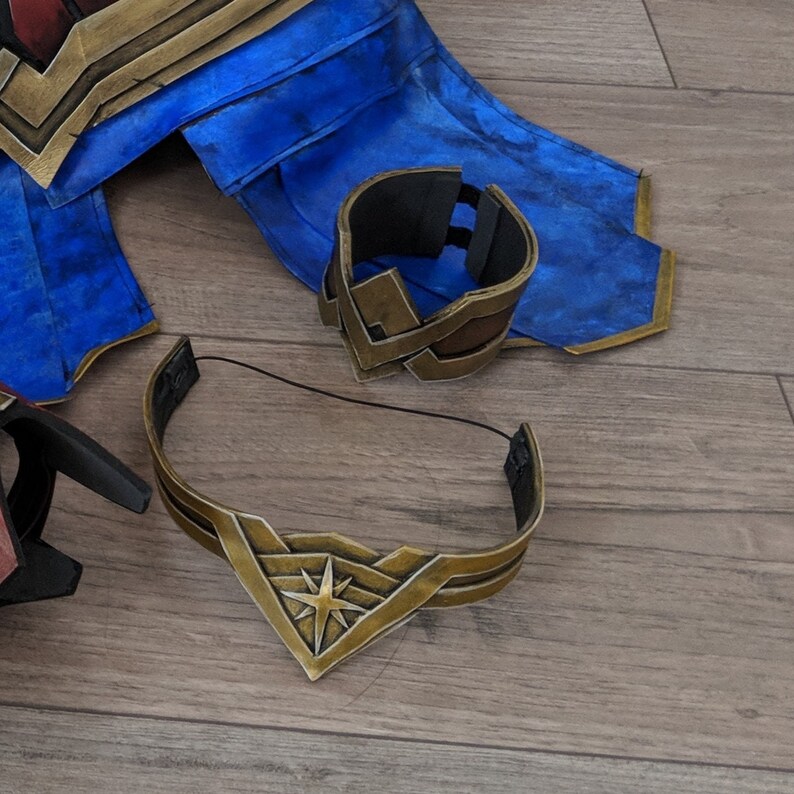 Wonder Woman Foam Armour Pattern Tiara, Armband, Legs, Bracers and — free download