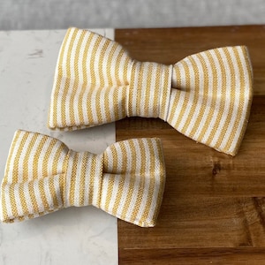 Golden Stripe Bow Ties