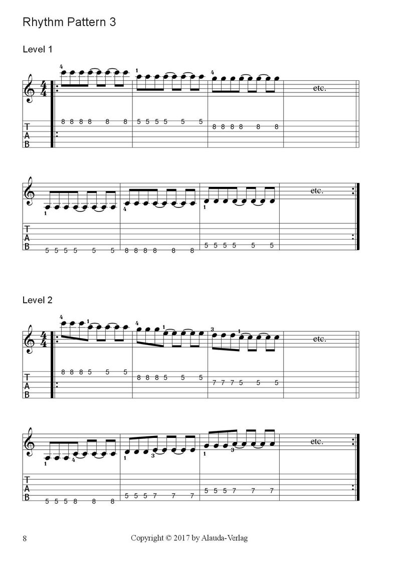 Workshop E-Guitar Pentatonic 1 Edition A Minor / Worksheets PDF image 7