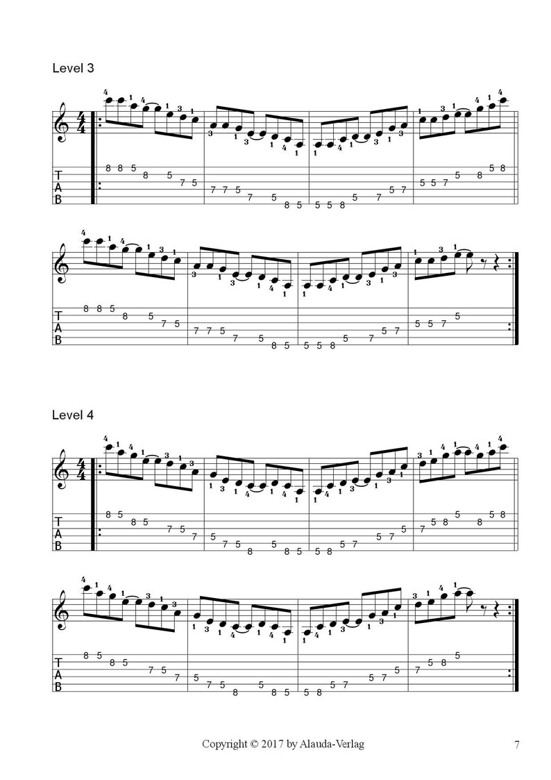 Workshop E-Guitar Pentatonic 1 Edition A Minor / Worksheets PDF image 6