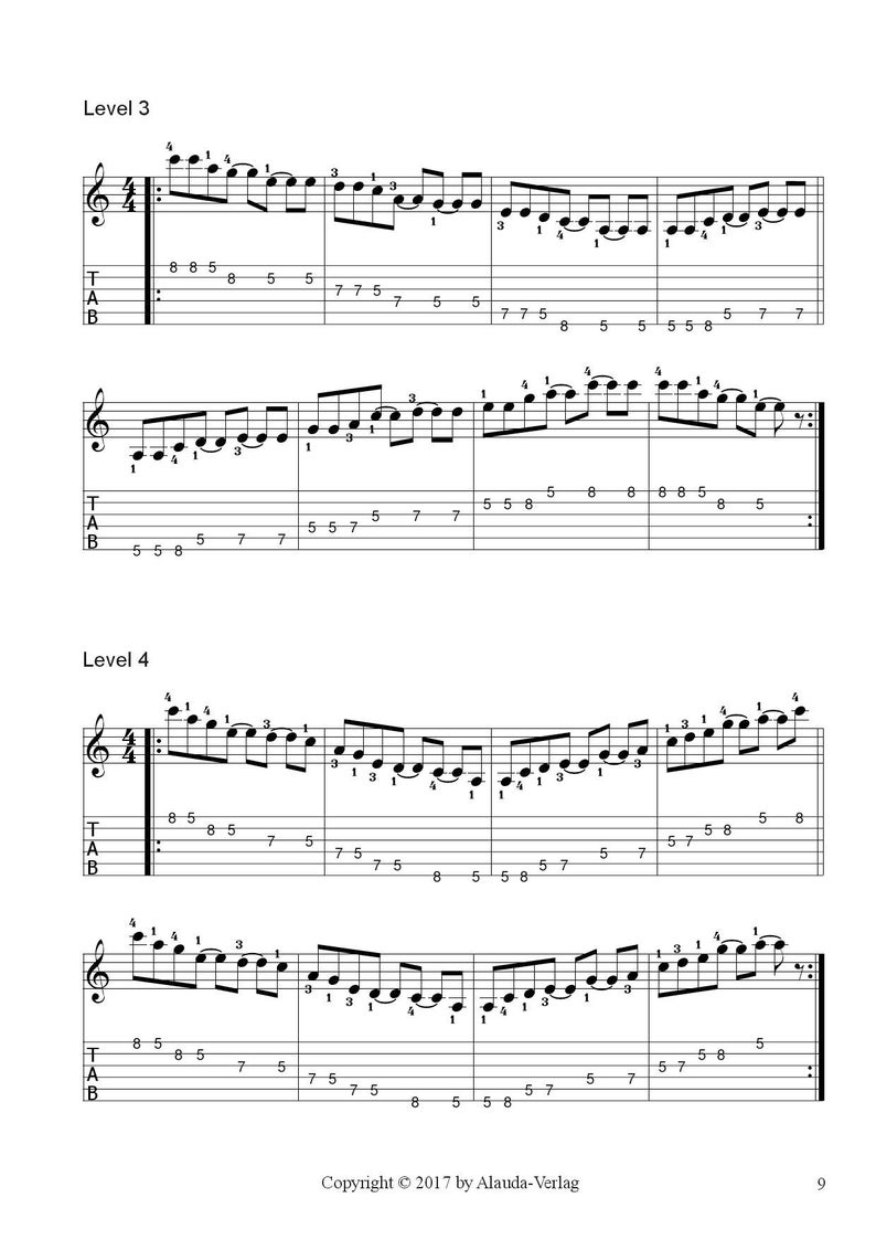 Workshop E-Guitar Pentatonic 1 Edition A Minor / Worksheets PDF image 8