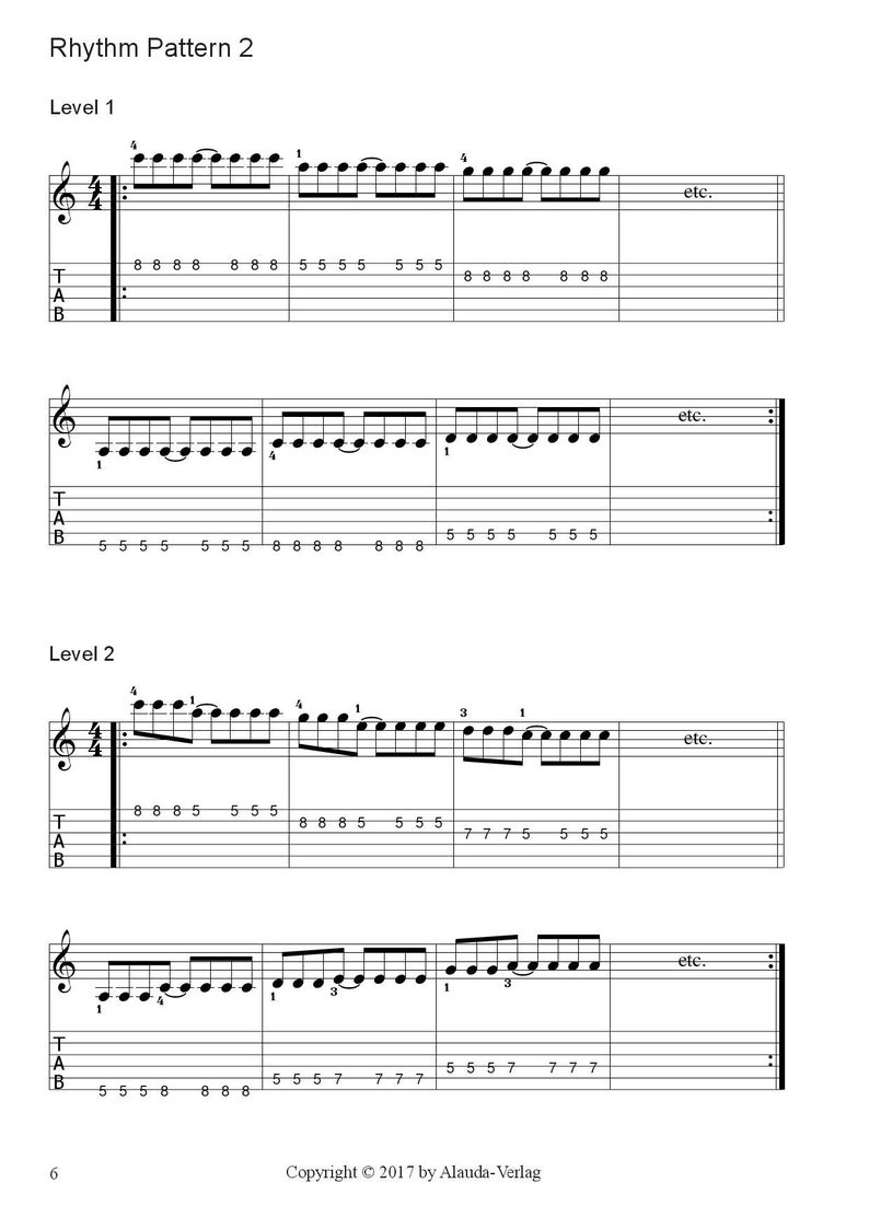 Workshop E-Guitar Pentatonic 1 Edition A Minor / Worksheets PDF image 5