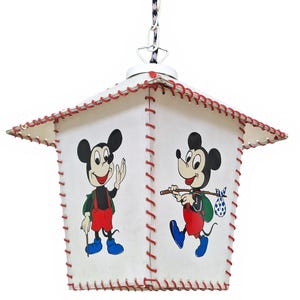 early lamp Walt  disney mickey mouse lamp ceiling midcentury collectable rare, good condition rare mickey mouse vintage retro ceiling