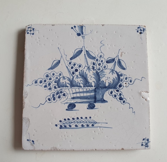 オランダ デルフト焼きタイル 八月 【公式通販】