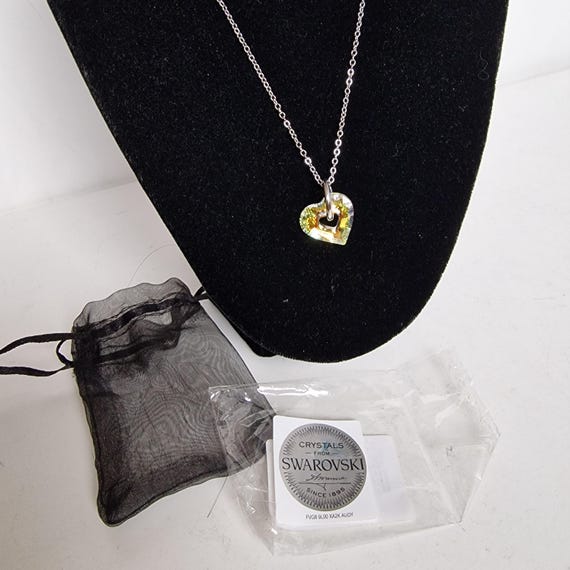 Swarovski x Manish Arora Heart charm necklace miss colour