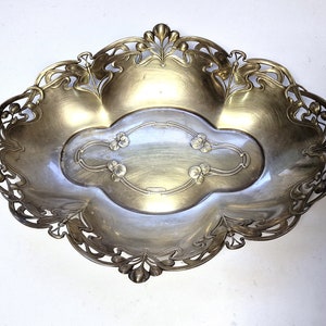 DRAGONFLY Jugendstil Art Nouvea tray ca 1900-1910, tray platter with dragonflies and water lilies, 33 x 25 cm
