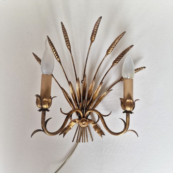 Coco Chanel Iconic Ears of Corn Wall Lamp by Hans K gl. Etsy