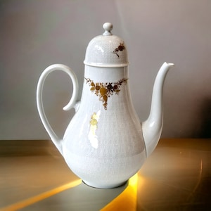 ROSENTHAL WIINBLAD porcelain Germany Vintage Bjorn Wiinblad Rosenthal Studio-linie Romanze coffeepot teapot, Gold Plated, Hand Painted